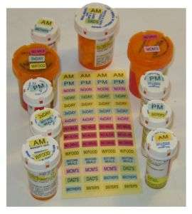 Pill Bottle ID Labels, never again mix up your pills  