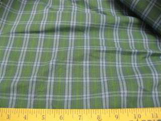 Fabric Yarn Dye Upholstery/DraperyBlue/Green Plaid Q314  