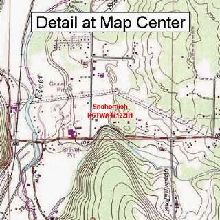  USGS Topographic Quadrangle Map   Snohomish, Washington 