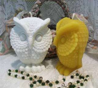 Silicone Owl Candle Mold  
