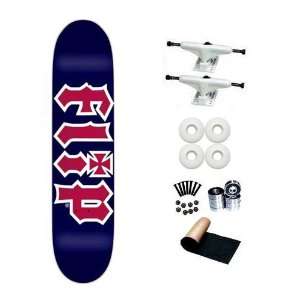  Flip Navy HKD 8.0 Skateboard Deck Complete Sports 