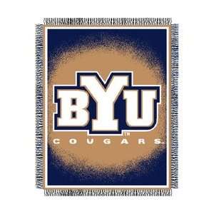  Brigham Young Cougars Triple Woven Jacquard NCAA Throw 