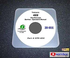 Tektronix TEK 422 Oscilloscope Service Manual CD  