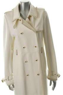 Tory Burch Ivory Trench BHFO Coat Sale Misses L  