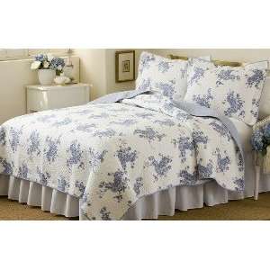  Best Quality Melissa Blue Full / Queen Quilt with 2 Shams 