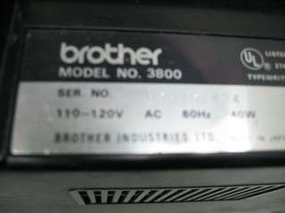 Brother 3800 Electric Typewriter  