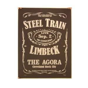    Limbeck Silkscreen Poster Steel Train Agora 