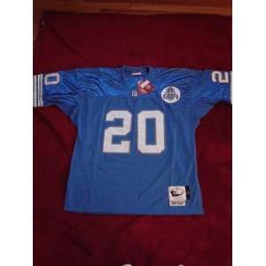   barry sanders team color premiere throwback jersey