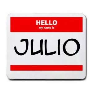  HELLO my name is JULIO Mousepad