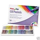Lot of 3 Pentel 50 Color Oil Pastel Set with Carry Case SAVE 15% 