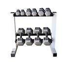   Proffesional Solid Hex Dumbbell weight Set with Rack (150 Pound