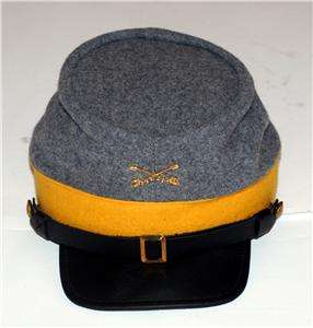   REBEL CSA Civil War CAVALRY Crossed Sabers KEPI CAP HAT New