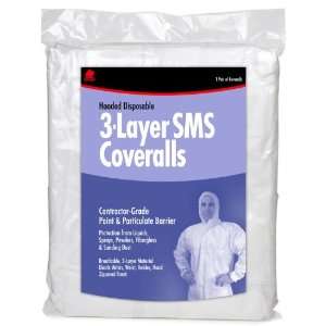   68523 Hooded Disposable 3 Layer SMS Coveralls