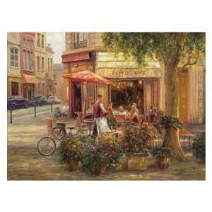  Cafe Corner, Paris Gallery Wrapped Canvas, 24W x 32H in 