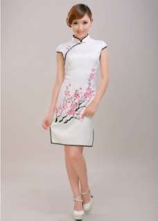 Fashion Chinese womens MINI Dress Cheongsam S XXL  