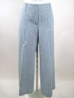 ELIE TAHARI Blue White Pin Stripe Pants Seersucker Sz 0  