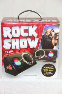   Rock Show Club w 2 Stereo Floor Monitors + Speakers w Lights  