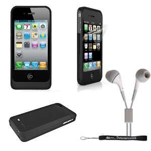 // Black 2pc Case Protective Cover Snap On Made for Apple iPhone 4S 