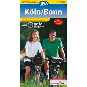  ADFC Regionalkarte Köln / Bonn 1  75 000 (9783870731595) Books