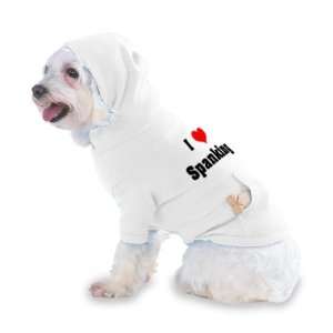  I Love/Heart Spanking Hooded (Hoody) T Shirt with pocket 