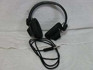  MONTGOMERY WARDS AIRLINE STEREO HEADPHONES GEN 6502A OVER EAR DJ STYLE