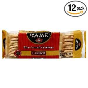 Ka Me Unsalted Rice Cracker, 3.5 Ounce Grocery & Gourmet Food