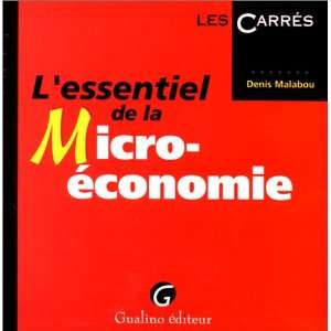  LEssentiel de la micro économie (9782842001865) Malabou 