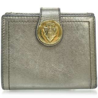 GUCCI Leather Compact Hysteria Wallet Clutch Metallic  