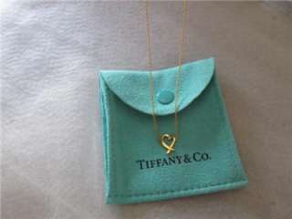 Tiffany & Co. Paloma Picasso 18K Y/G Loving Heart Pendant/Necklace