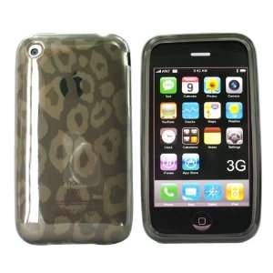  For Apple Iphone 3G 3Gs Crystal Gel Case Cubes Smoke Electronics