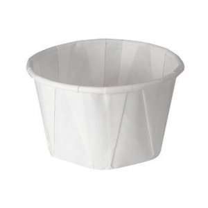SOLO Cup Company Treated Paper Portion Cups, 3 1/4 oz., White, 250/Bag