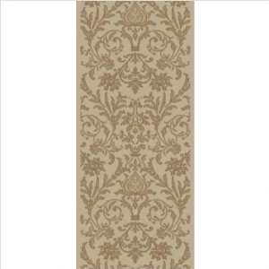   Ivory Contemporary Runner Rug Size 23 x 77 Furniture & Decor