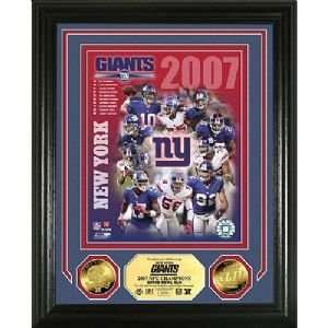  Super Bowl 42 Nfc Champions Photo Mint With Two 24Kt Gold 