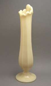 Vintage Westmoreland Almond Milk Glass Swung Bud Vase  