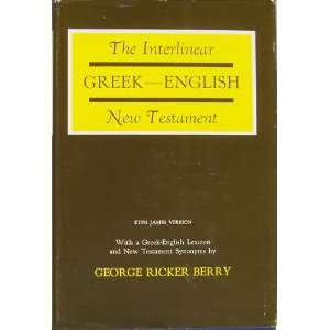  The Interlinear Greek English New Testament Berry George 
