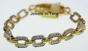 18K Yellow Gold Bracelet With Diamonds  