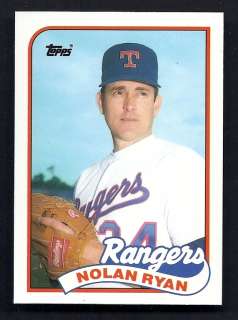 Nolan Ryan Texas Rangers 1989 89 Topps Card #106T  