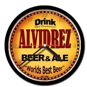  ALVIDREZ beer and ale wall clock 