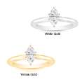 14k Gold 1ct TDW Marquise Diamond Engagement Ring (I J, I1) Today 