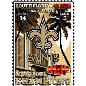 Northwest New Orleans Saints Super Bowl Xliv Champions 48X60 Tapestry 