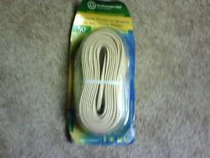 50 50ft SW Bell Phone Line Cord 4 Conductor Almond New  