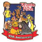   ~DISNEY WINNIE THE POOH 45th ANNIVERSARY PIN~LIMITED EDITION of 1000