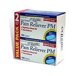 Equate 200 ct Extra Strength Pain Reliever PM  