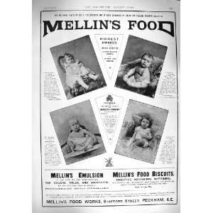 1895 ADVERTISEMENT MELLINS FOOD BISCUITS EMULSION