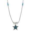 Sterling Silver Childrens Created Turquoise Inlay Star Necklace Today 