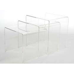 Acrylic Nesting End Tables (Set of 3)  