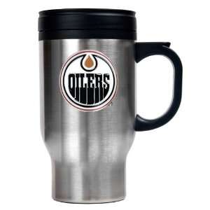 Edmonton Oilers NHL Stainless Steel Travel Mug   Primary Logo  