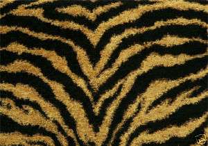 Drapery Upholstery Fabric Animal Print   Tiger Chenille  