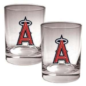  Anaheim Angels MLB 2pc Rocks Glass Set