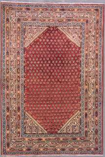 4x6 RED ANTIQUE PERSIAN PAISLY ORIENTAL AREA RUG CARPET  